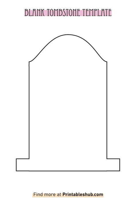Printable Tombstone Template
