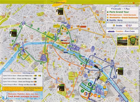 Printable Tourist Map Of Paris
