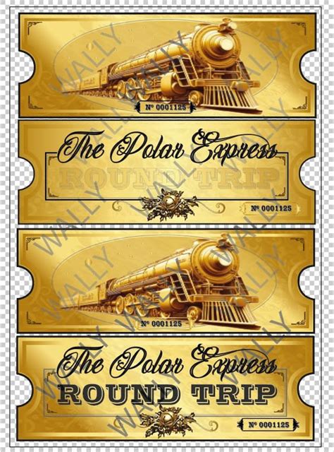 Printable Train Tickets For Polar Express