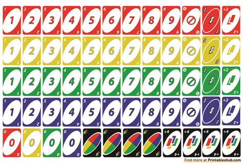 Printable Uno Game Cards