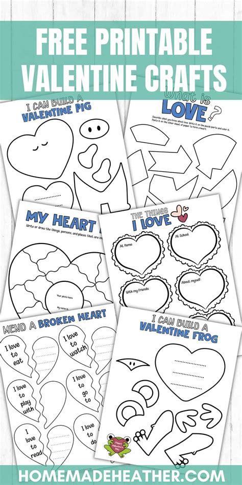 Printable Valentine Craft Templates
