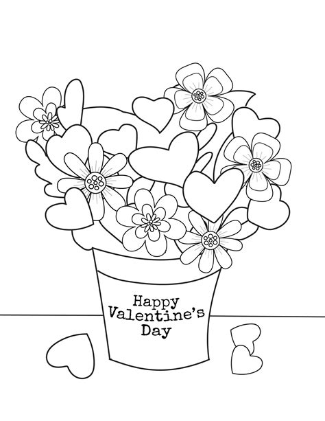 Printable Valentines To Color