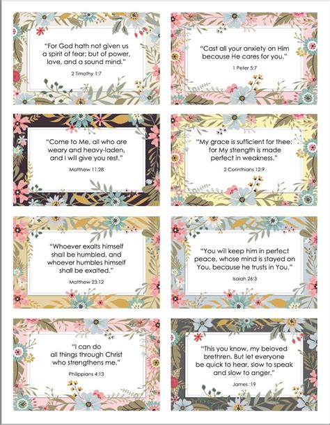 Printable Verse Cards