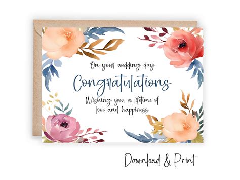 Printable Wedding Cards