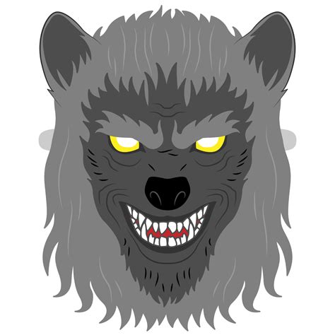 Printable Werewolf Mask