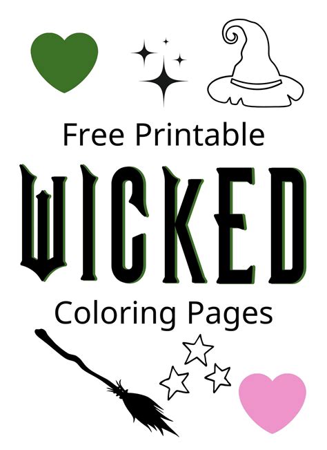 Printable Wicked Coloring Pages