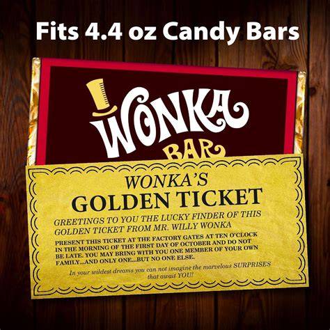 Printable Willy Wonka Golden Ticket