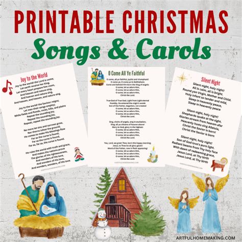Printable Words To Christmas Songs