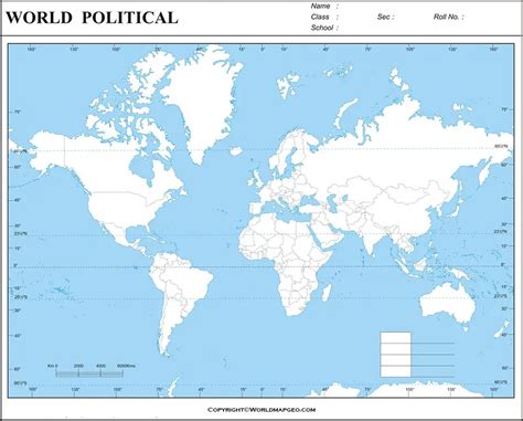 Printable World Political Map