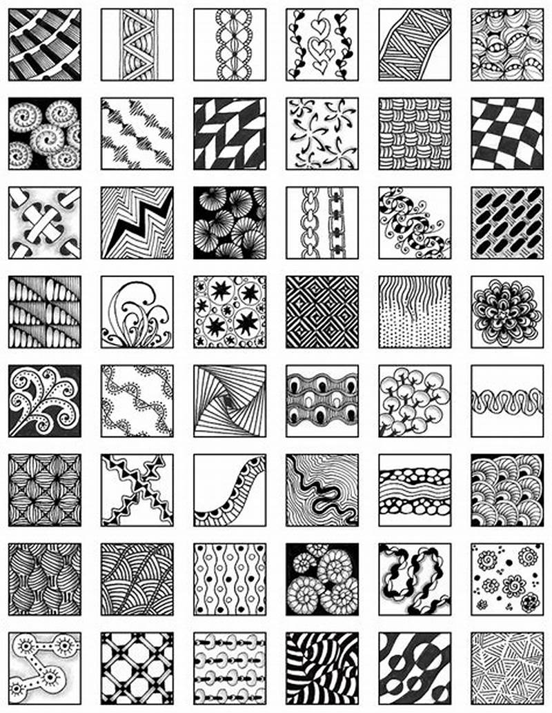 Printable Zentangle Patterns