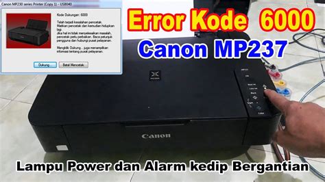 Printer Canon MP237 Kabel Rusak