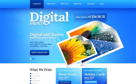 Printing Website Template