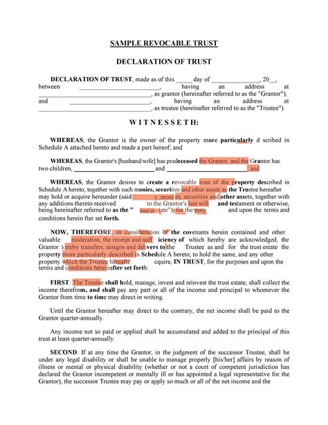 Private Trust Template