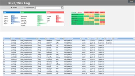 Problem Tracking Template Excel