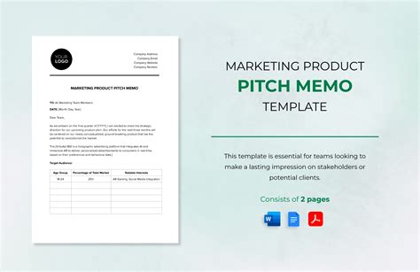 Product Pitch Template