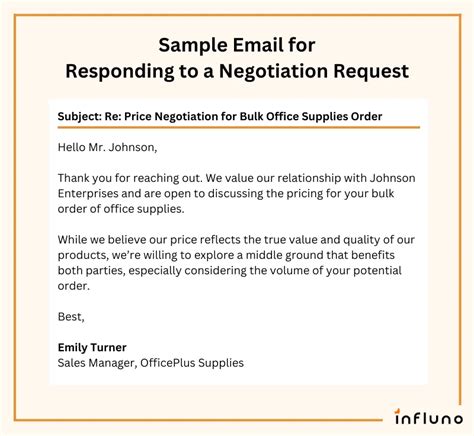 Professional Job Offer Negotiation Email Template