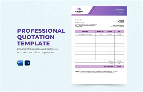 Professional Quotation Template