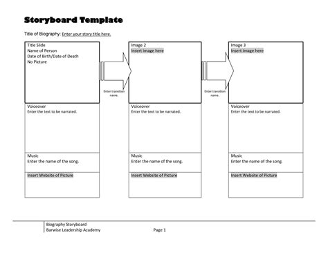 Professional Storyboard Template