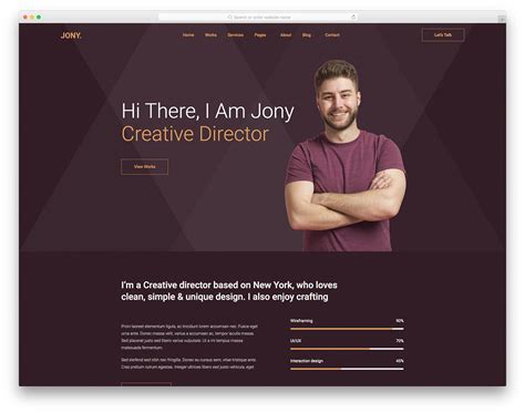 Profile Website Template