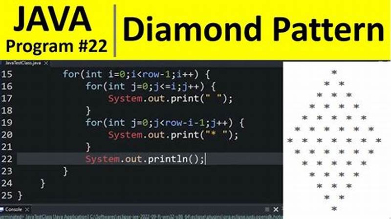 Program To Print Diamond Pattern In Java