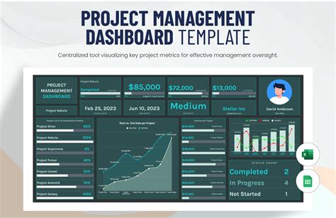Project Dashboards In Excel Template