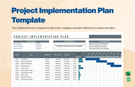 Project Implementation Plan Template Word