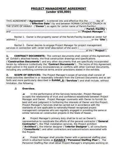 Project Management Contract Template