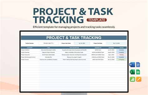 Project Management Tracker Template