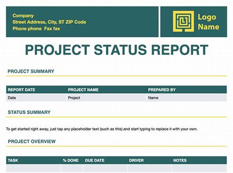 Project Status Update Form