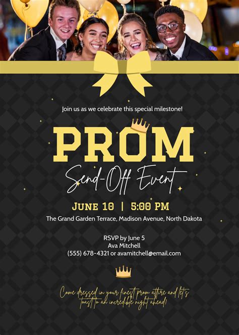 Prom Send Off Template