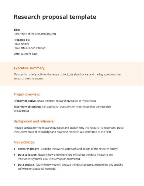 Proposal Template Research