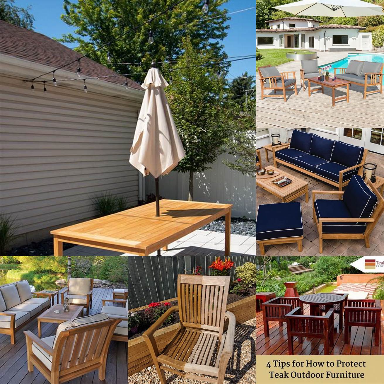 Protecting Teak Outdoor Furniture from Weather