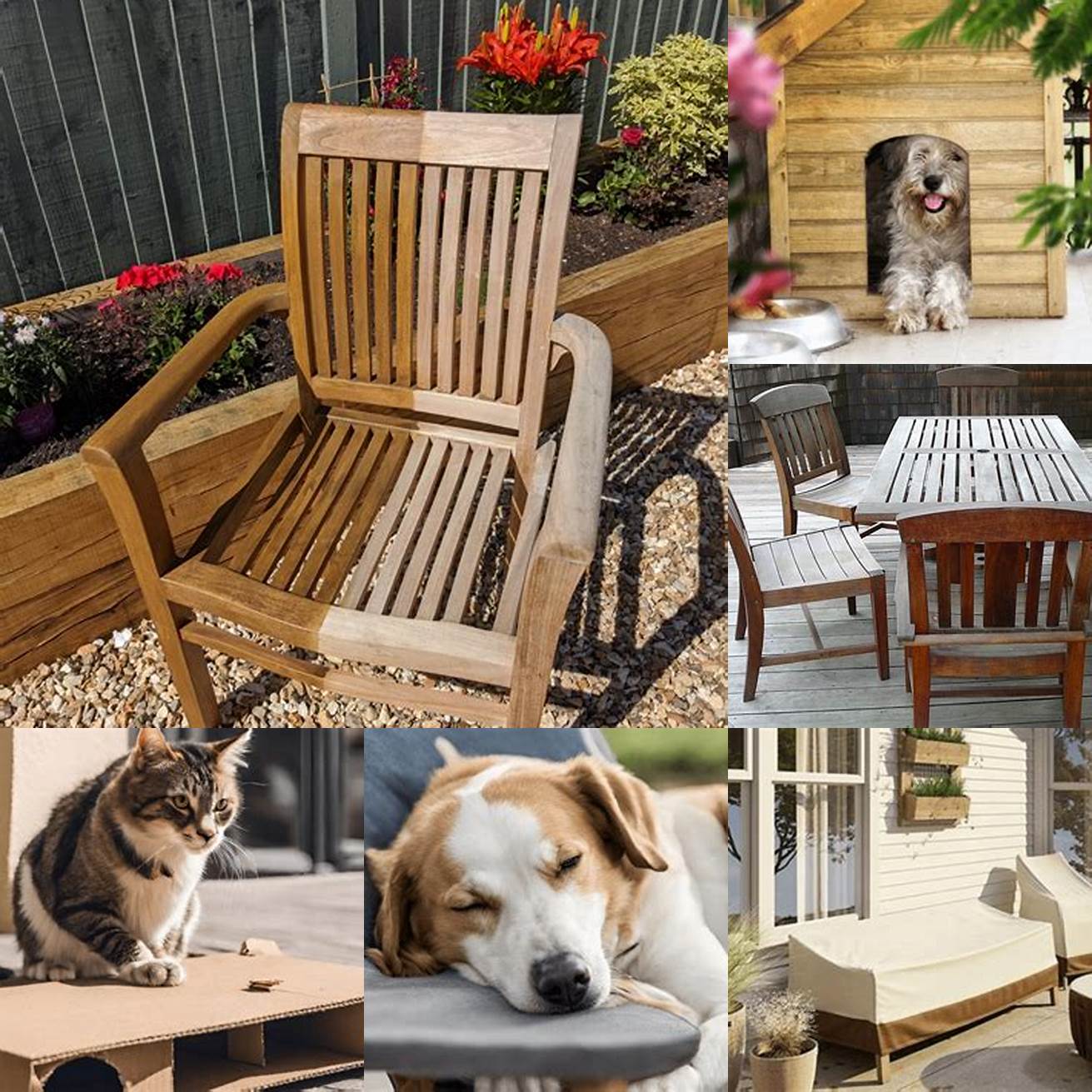 Protecting teak furniture from pets