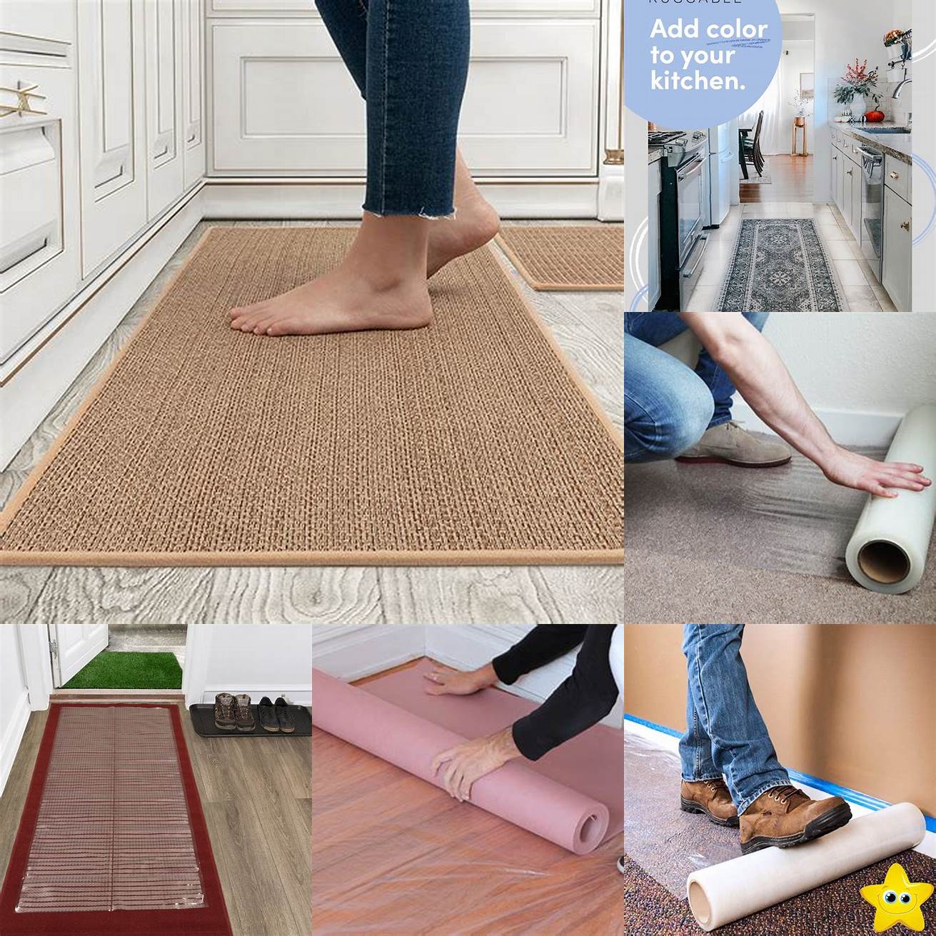 Protection Rugs protect your kitchen floor from spills stains and scratches