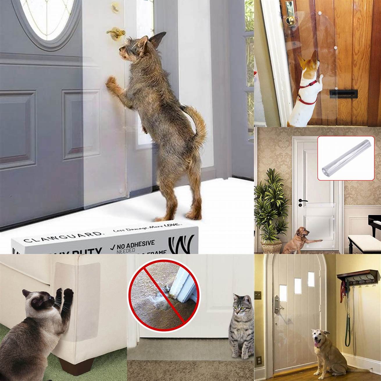 Protects your door from claw marks and damage