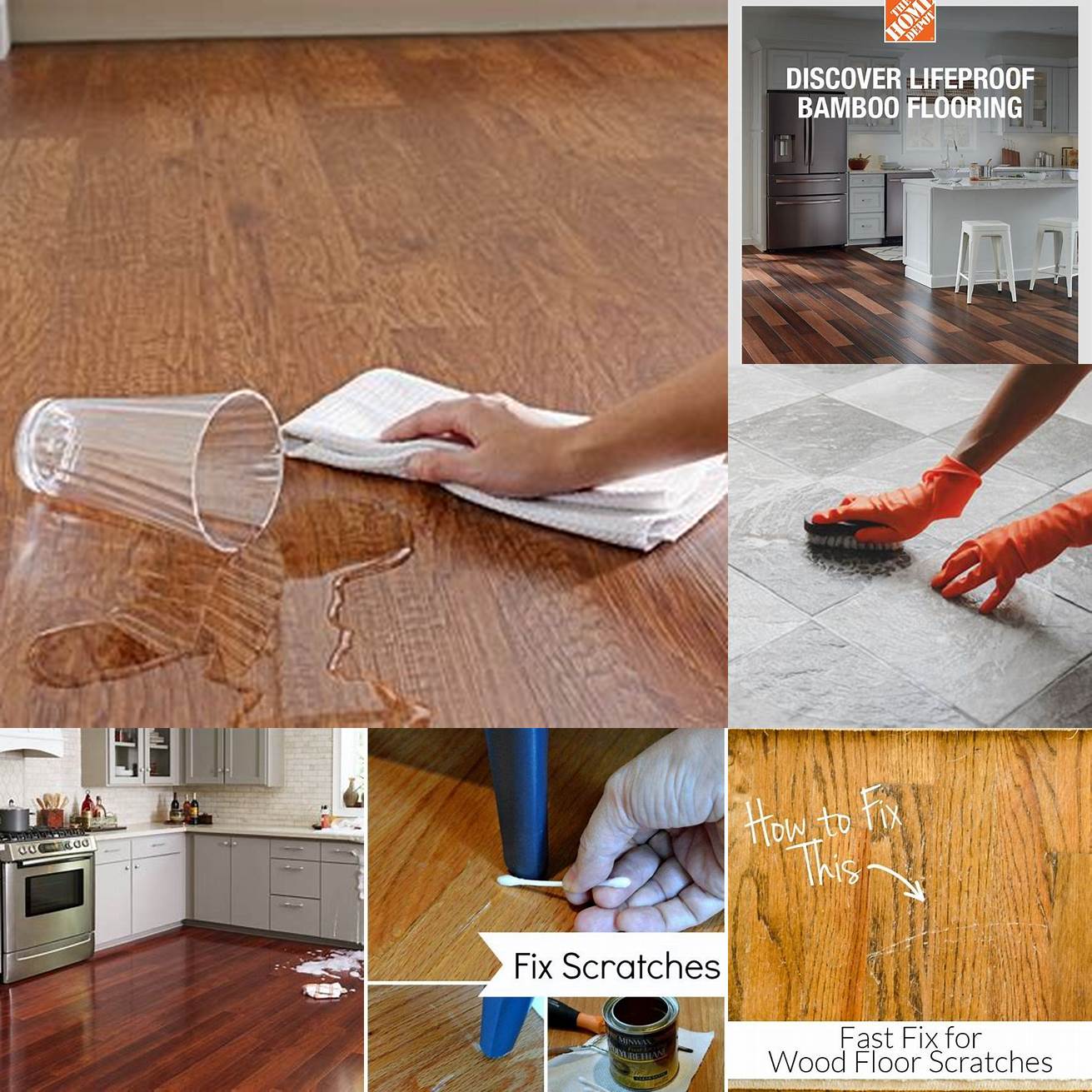 Protects your kitchen floor from spills stains and scratches