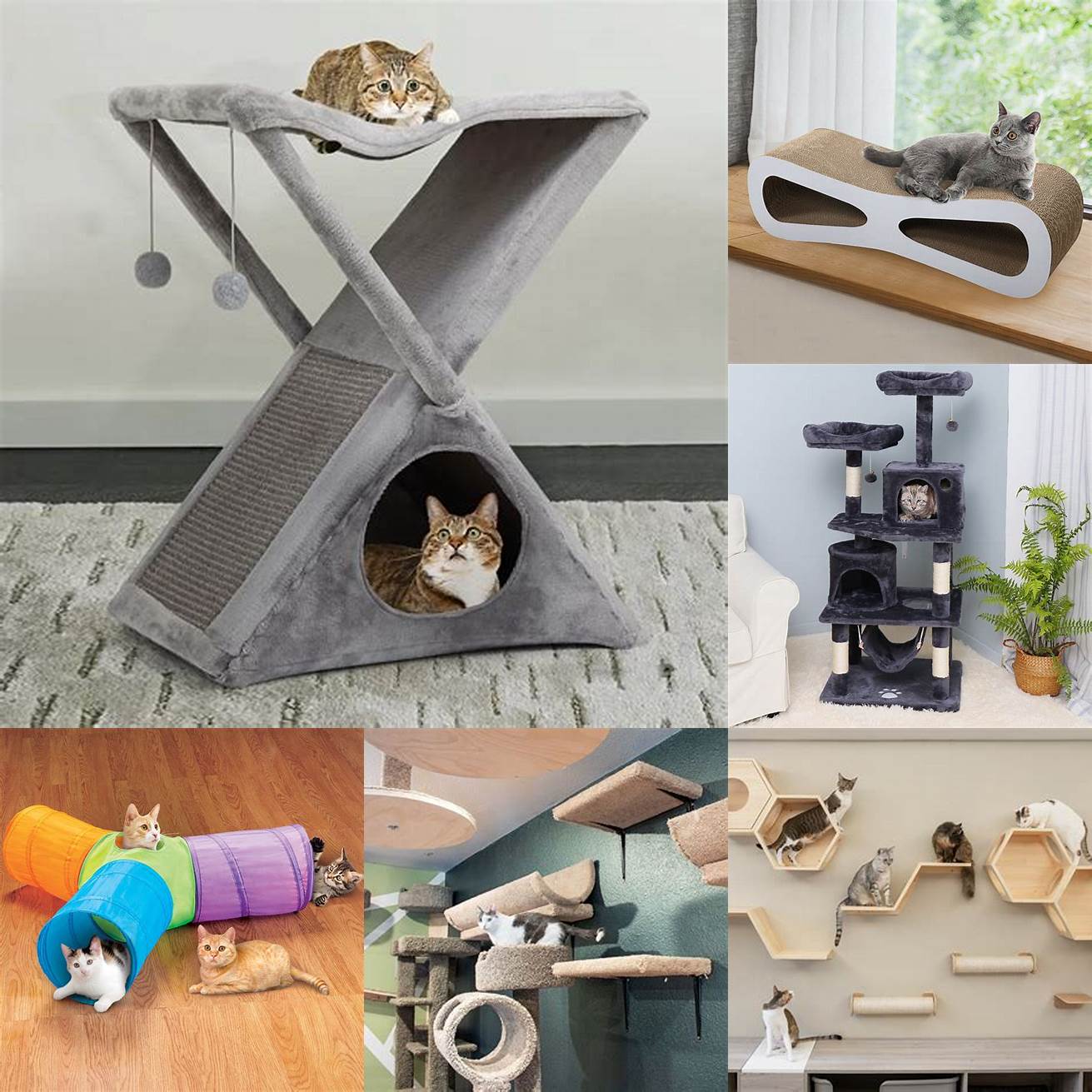 Provide plenty of comfortable spaces for your cat to rest and play