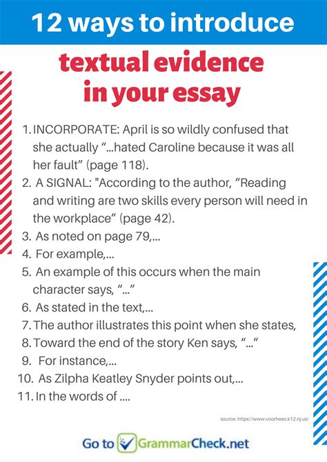 Providing Evidence and Examples in Essay Writing
