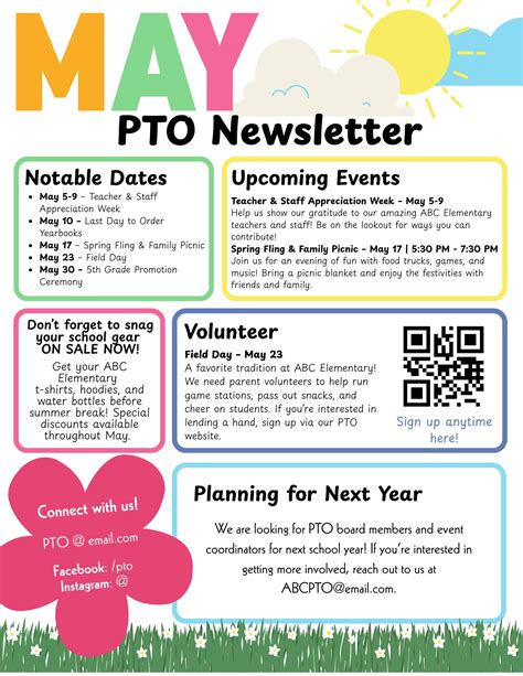 Pta Newsletter Template