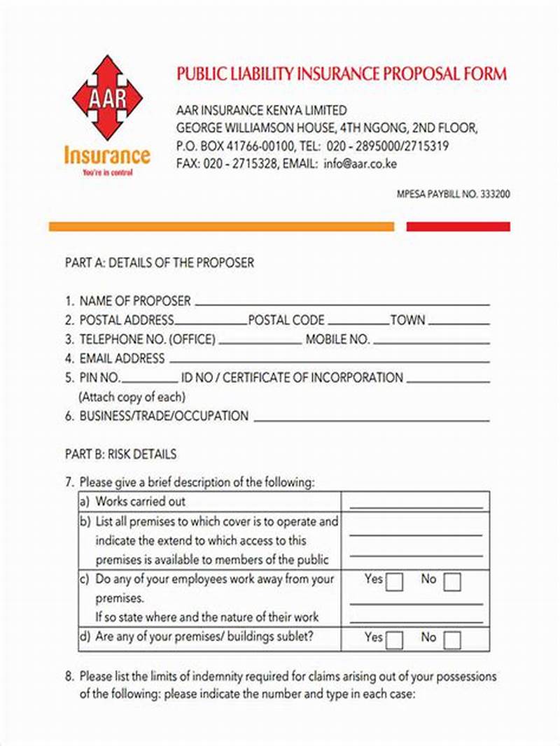 Public Liability Insurance Claims Example