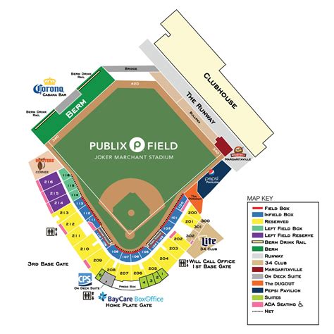Publix Field Seating Chart