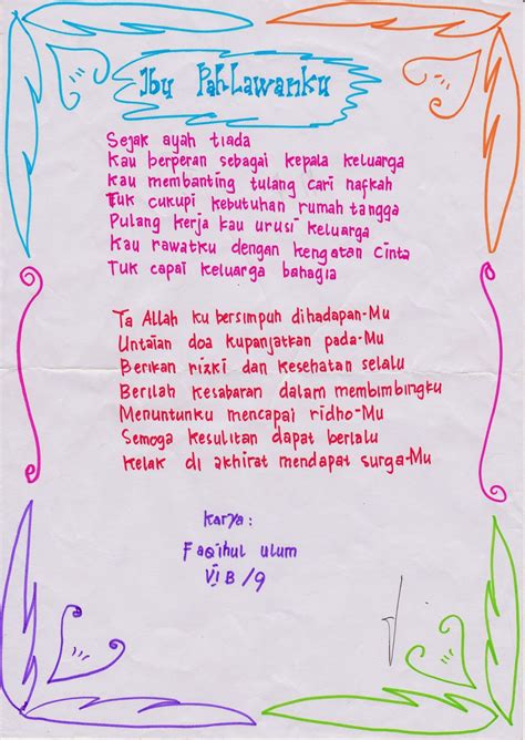 Puisi Ulang Tahun Ibu Indonesia