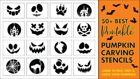 Pumpkin Carving Printable Stencils