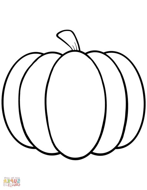 Pumpkin Drawing Template
