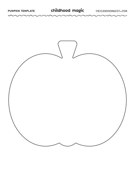 Pumpkin Outline Template Printable