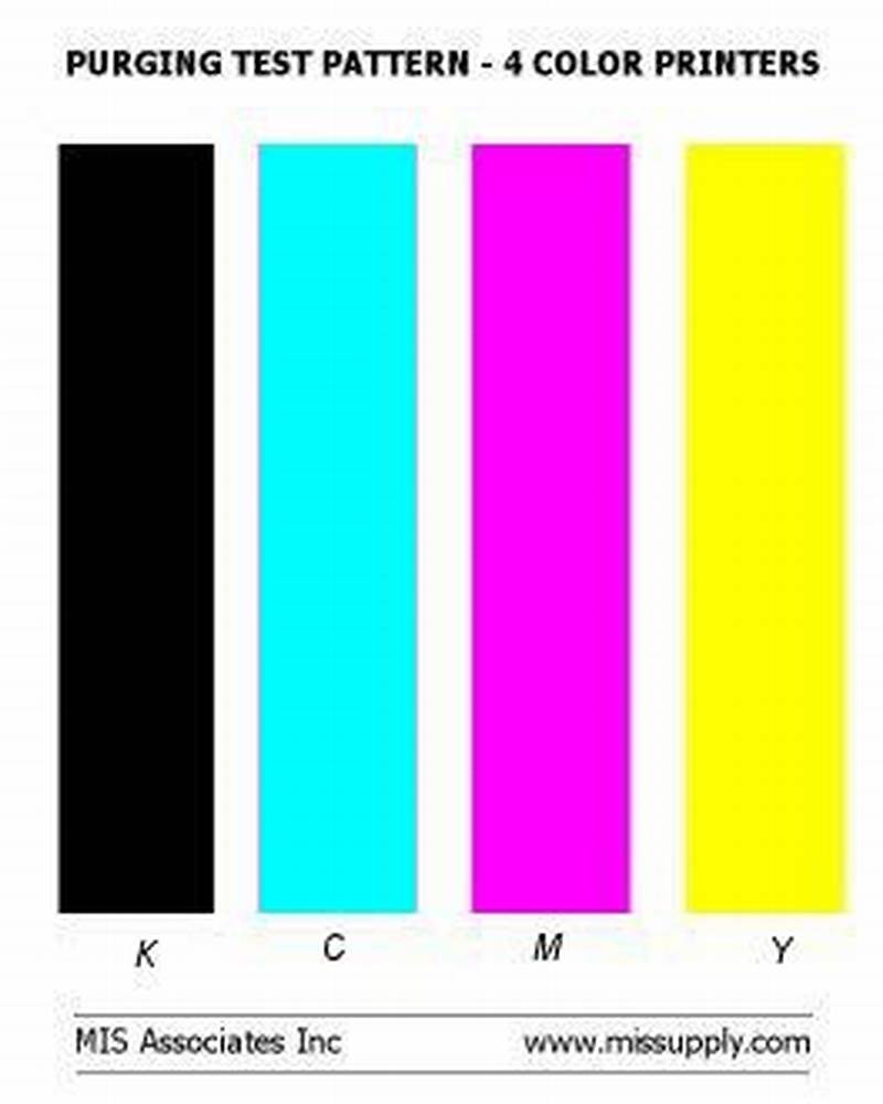 Purging Test Pattern 4 Color Printers