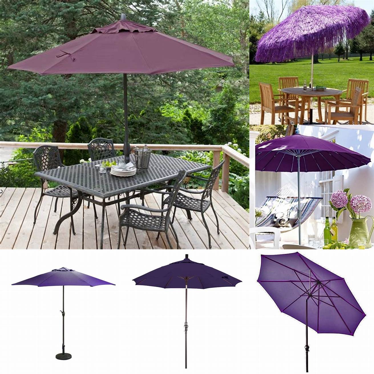 Purple Umbrella Pole