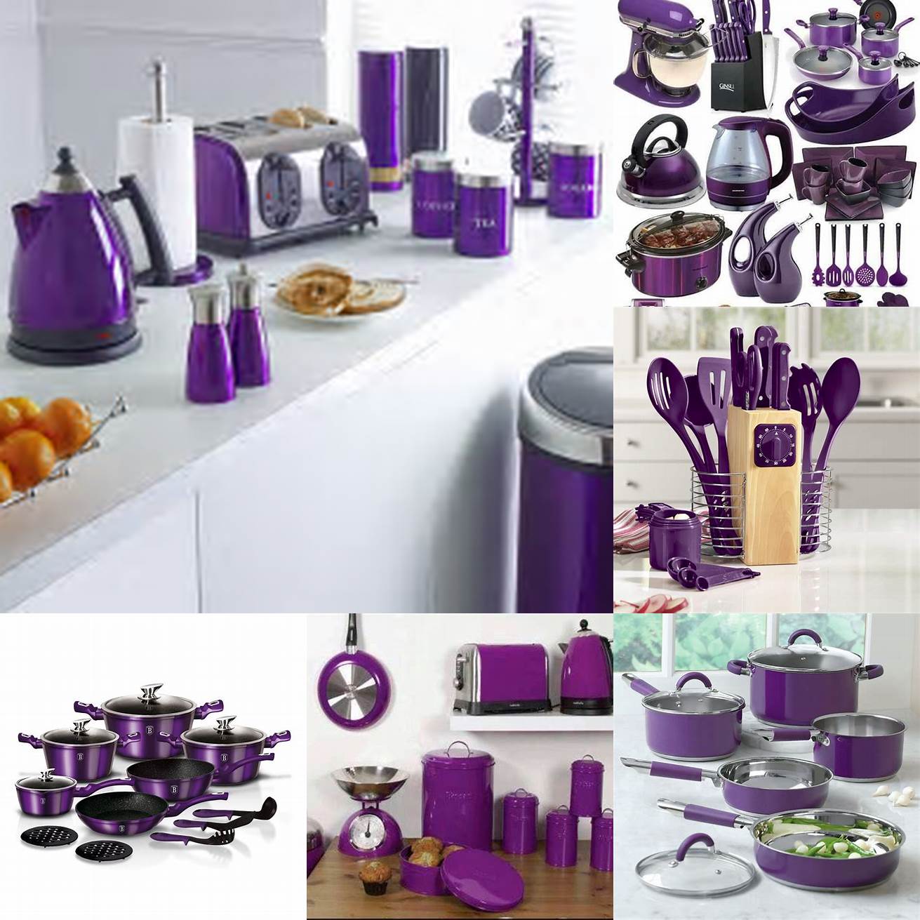 Purple kitchen accessories