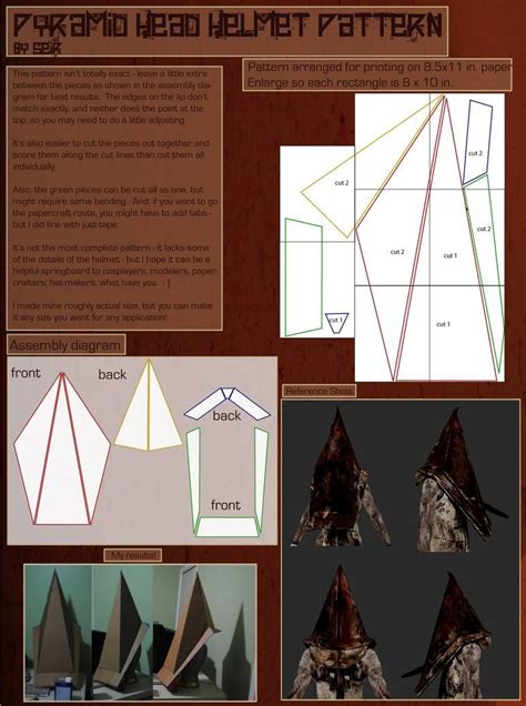 Pyramid Head Helmet Template
