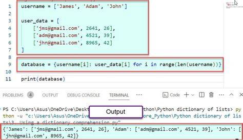 Python creating a dictionary of lists